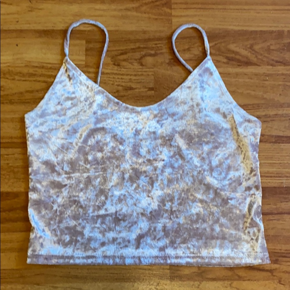 *SALE* Pink Velvet Crop top size S